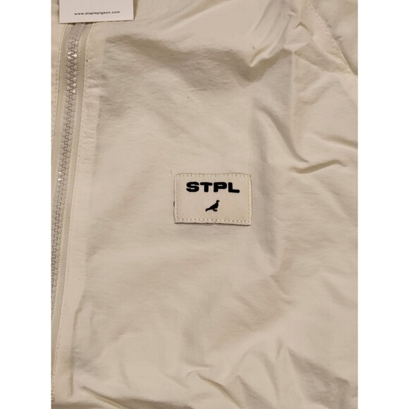 Nwt Staple Ivory Half Zip men’s Windbreaker Jacket - Picture 2 of 3